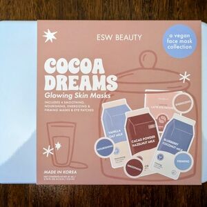 ESW Cocoa Dreams Glowing Skin Masks - Blue and Brown, Korean Beuty